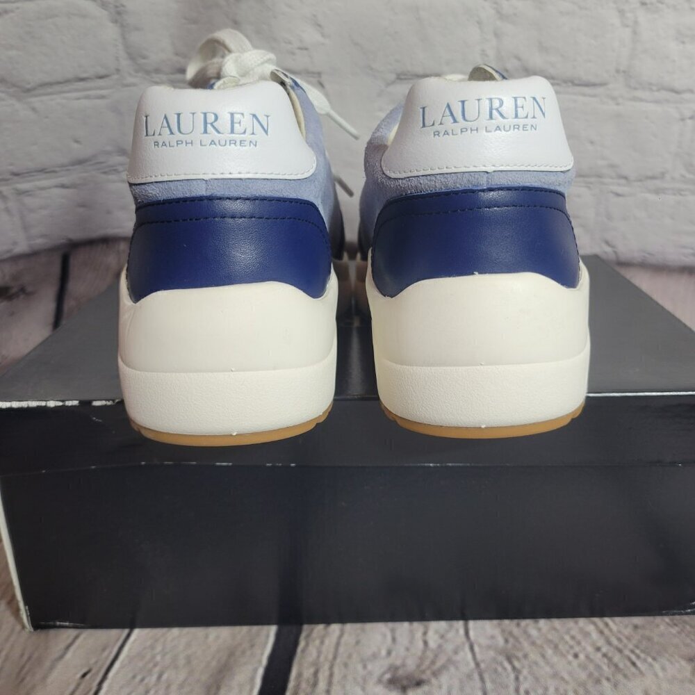 Lauren Ralph Lauren Rylee Leather & Suede Sneaker - Picture 8 of 10